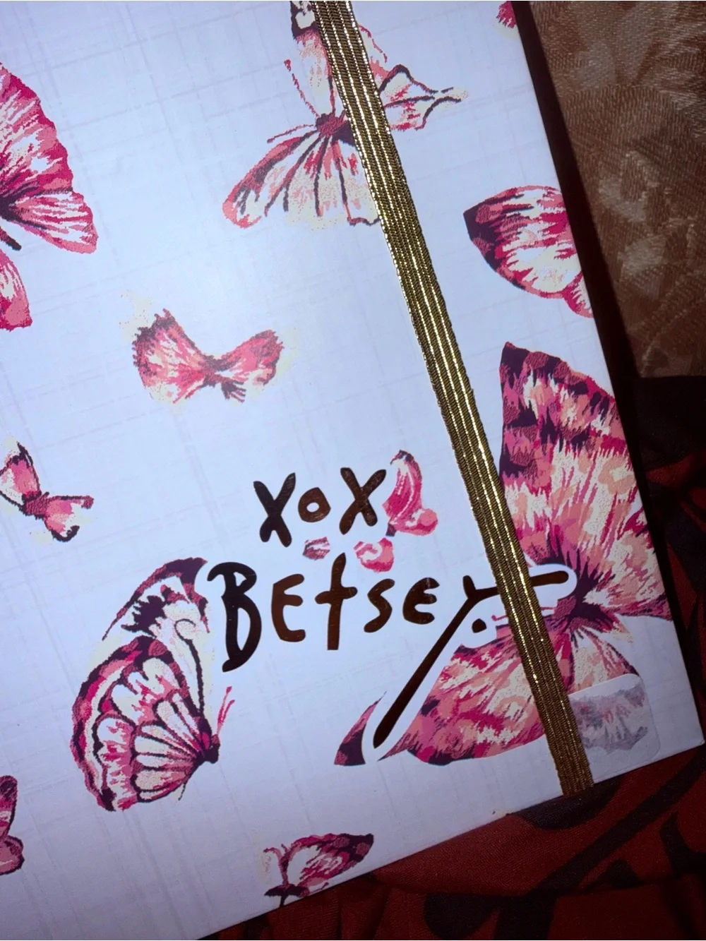 🦋NEW~BETSEY JOHNSON Premium Butterfly Padfolio w/Clipboard, Notebook, & Gold Pen